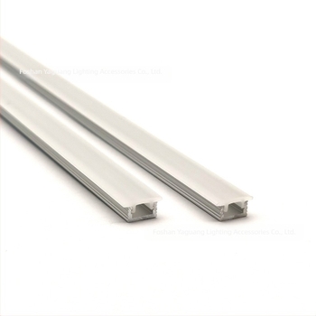 Carcasă din canal de aluminiu pentru bandă LED, capac 08×05, iluminare completă, canal montat pe suprafață, kit husă pentru bandă LED rigidă (YG-0805A)
