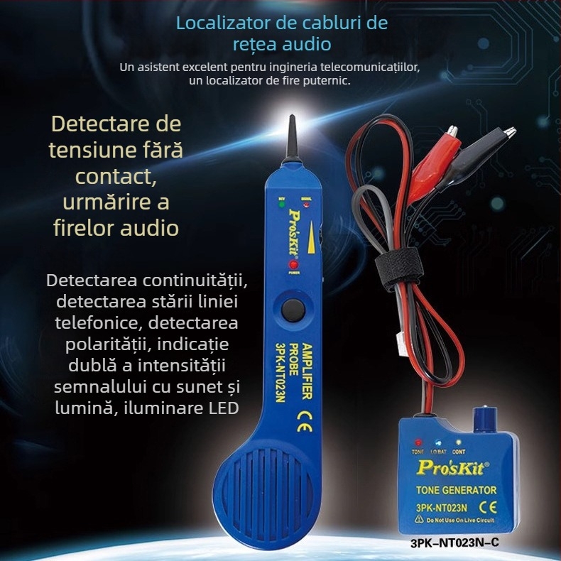 Baogong detector multifuncțional pentru linii de rețea și tester pentru întrerupător audio, 3Pk-NT023N, inspecție anti-interferențe a liniilor