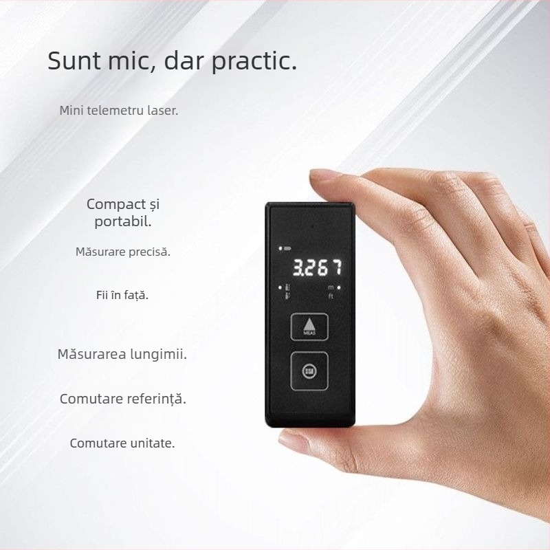Meter de distanță cu laser pentru interior, precizie înaltă la măsurarea distanței prin infraroșu, riglă electronică