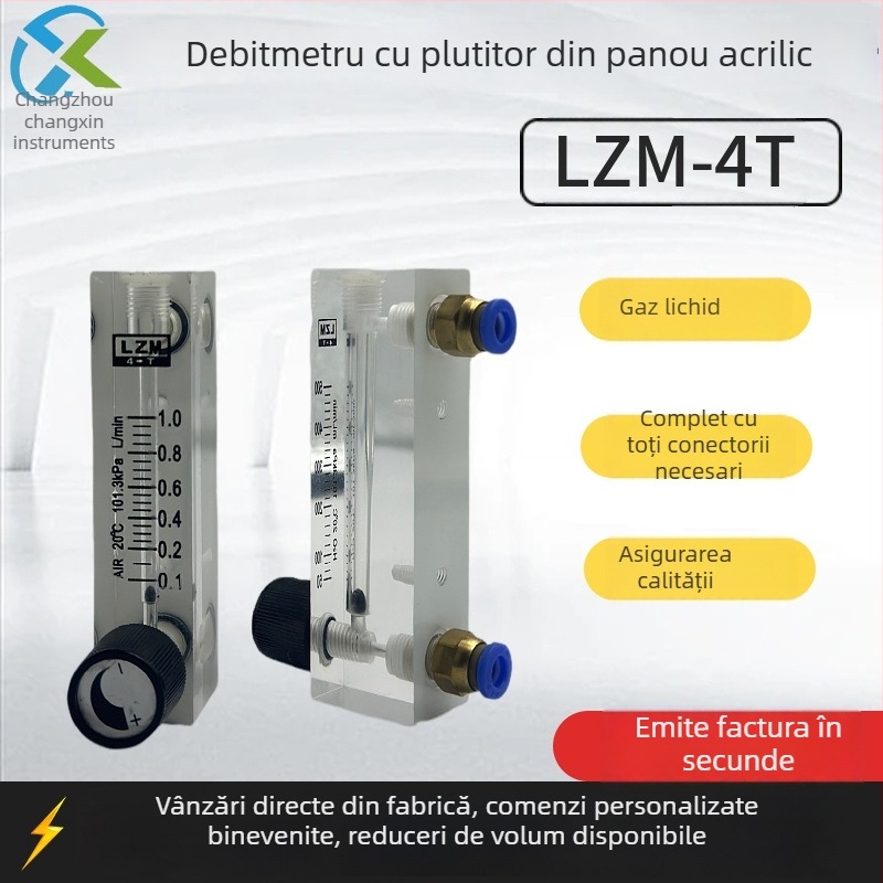 LZM-4T Fluxmetru cu panou din plexiglas pentru lichide – LZT-4M