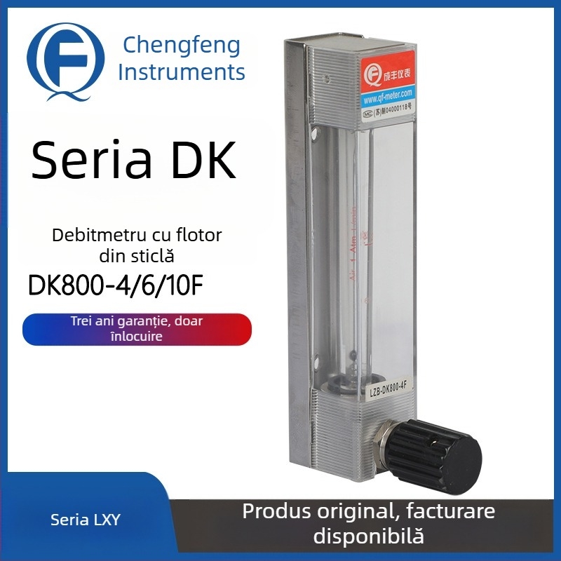 Seria DK800-4 Debit micro din sticlă cu plutitor, pentru azot și oxigen, conector cu manșon personalizat