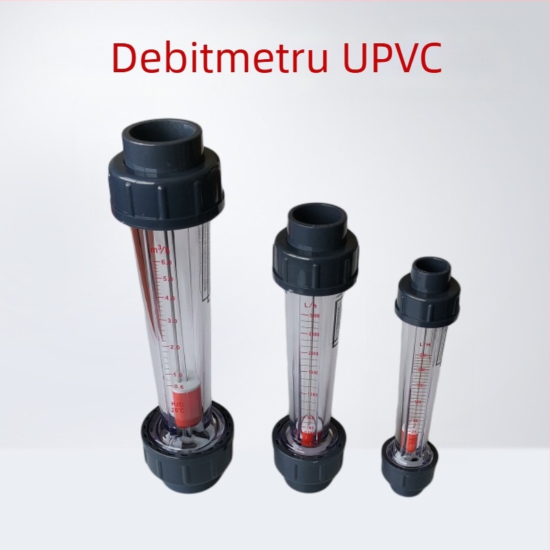 Debimetru din plastic cu plutitor pentru conducte UPVC, rotametru LZS pentru tratarea apei