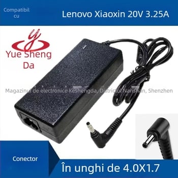 Adaptor Lenovo pentru laptop 20V 3.25A, conector 4.0×1.7 mm, încărcător de birou