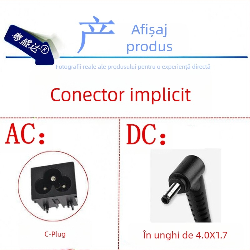 Adaptor Lenovo pentru laptop 20V 3.25A, conector 4.0×1.7 mm, încărcător de birou