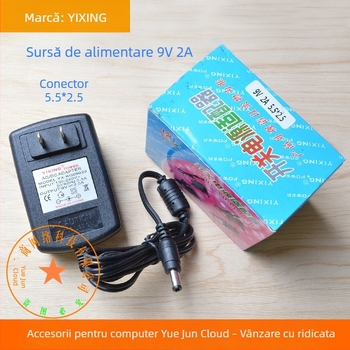 YIXING 9V2A adaptor de alimentare Turtle 5,5×2,5 mm interfață