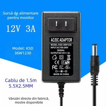 Sursă de alimentare 12V 3A pentru monitor LCD AOC