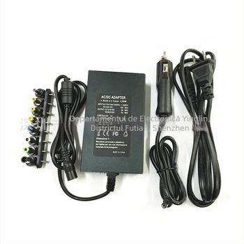 Adaptor de alimentare pentru laptop 120W, utilizare în mașină și acasă, încărcător universal multifuncțional, convertor 12V