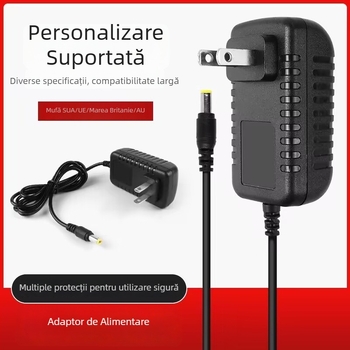 Adaptor de alimentare pentru dispozitiv de supraveghere cu mai multe tensiuni de ieșire: 3V2A, 5V2A, 6V2A, 7.5V2A, 9V2A, 10V2A, 12V2A
