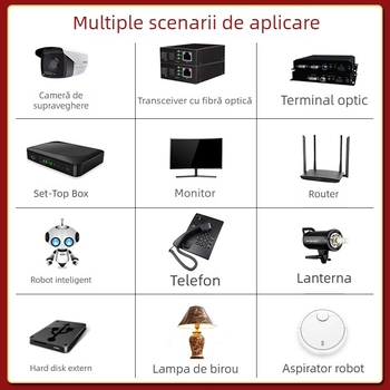 Adaptor de alimentare 24V 1A pentru LEDuri, controler LED pentru lampi, accesorii lampă pentru protecția ochilor, 24W