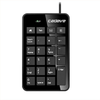 Kaidiwei 670 Tastatură numerică USB externă pentru laptopuri – mini, ultra-subțire, portabilă