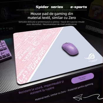 ArtisanFX Zero pad mare pentru mouse, suprafață fină din microfleece, anti-derapant, pentru FPS și birou