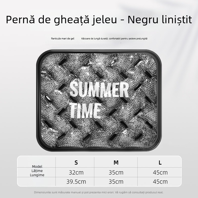 Perne pentru scaun auto cu gel de vară, pernă șezut ventilată, husă Ice Silk și ventilator de răcire.