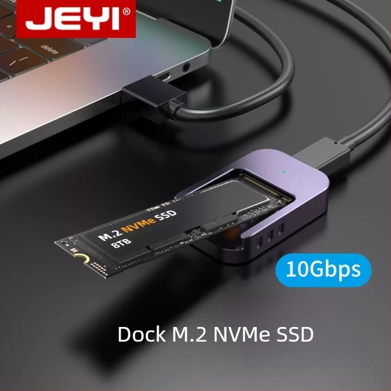 Jeyi/Jiayi Carcasă externă SSD M.2 NVMe/SATA USB-C
