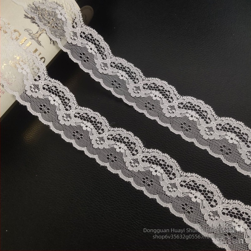 Dantelă transparentă, neelastică, lată 3.8 cm, pentru perdea și decor de canapea, panglică pentru proiecte DIY