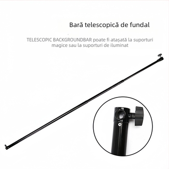 Stativ telescopic de iluminat, 3 m, cu bară transversală pentru fundal fotografic