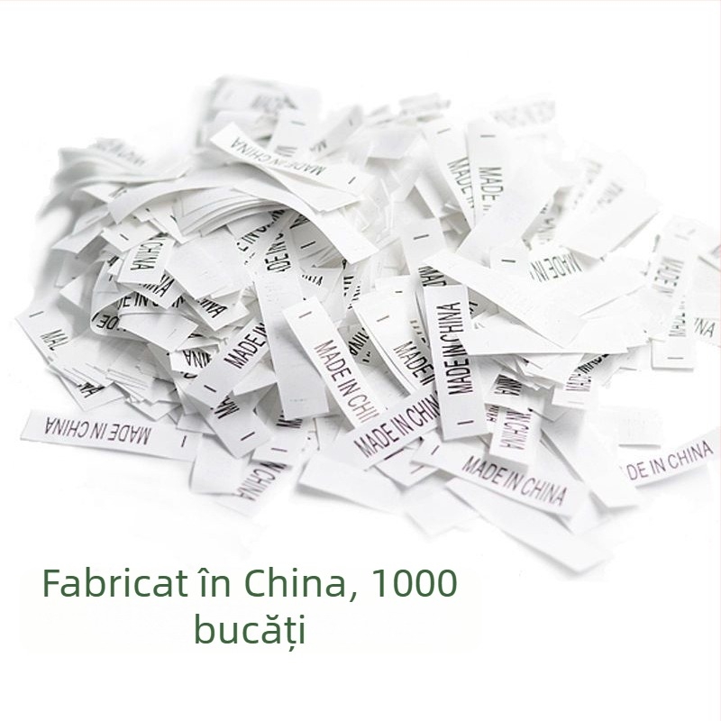 Etichetă de îngrijire a hainelor, tăiată la 3,8 × 1 cm, 5000 buc./pachet