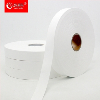 Etichete de spălare din satin de nylon, goale, pentru imprimare pe haine, role cu lățimea 20–40 mm și lungimea 200 m