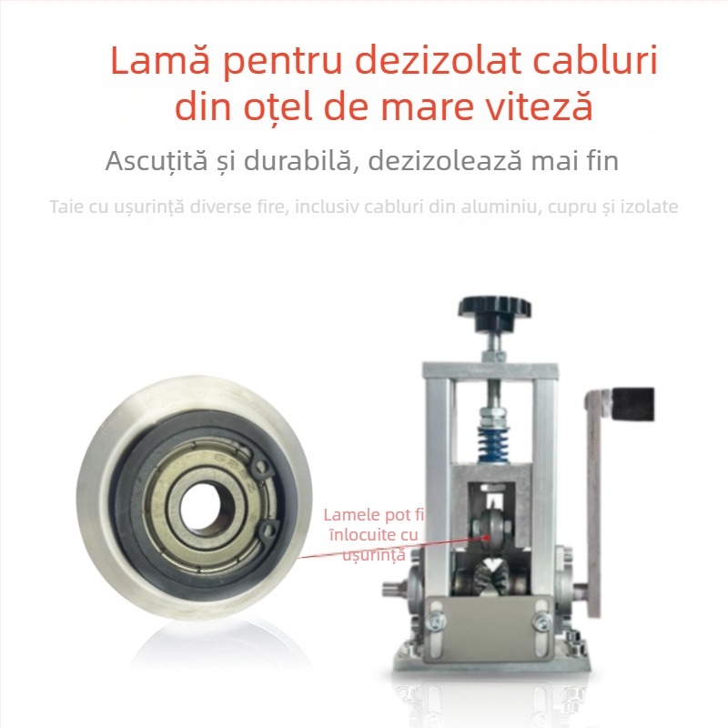 Lama pentru mașina mică de dezizolare a cablurilor, cu roată de tăiere și rulment, 39 mm