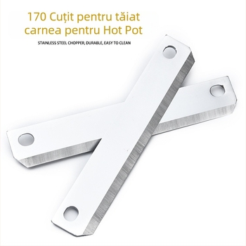 Lama de feliat carne 170 pentru hot pot, din oțel inoxidabil, pentru mașinile de procesare a alimentelor, lamă multifuncțională pentru feliat vită