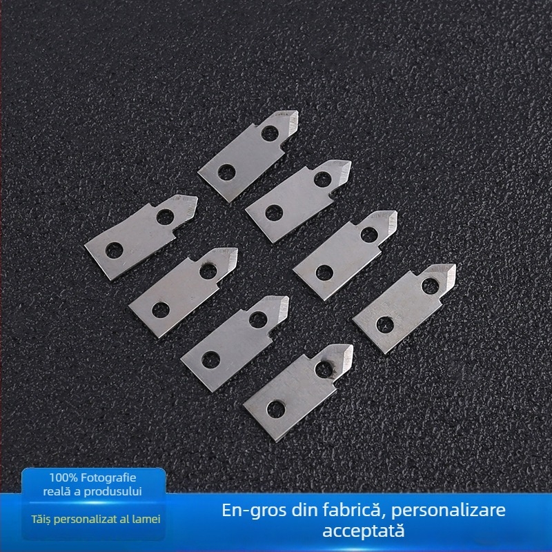 Lama din oțel inoxidabil 420, non-standard, grosime 0,5 mm, lamă pentru mașini industriale, lamă triunghiulară mică pentru unelte de grădină