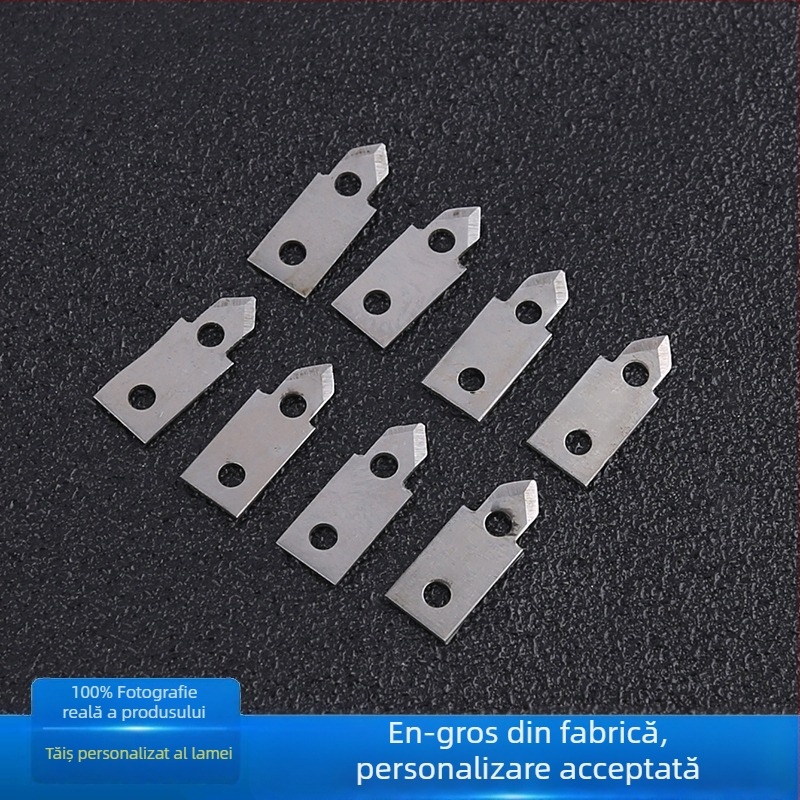 Lama din oțel inoxidabil 420, non-standard, grosime 0,5 mm, lamă pentru mașini industriale, lamă triunghiulară mică pentru unelte de grădină
