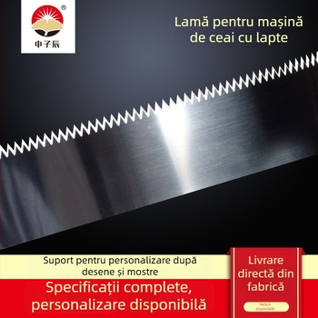 Lama zimțată din oțel inoxidabil, 1 m, pentru mașini de sigilat, lamă pliabilă cu dinți pentru tăierea filmului