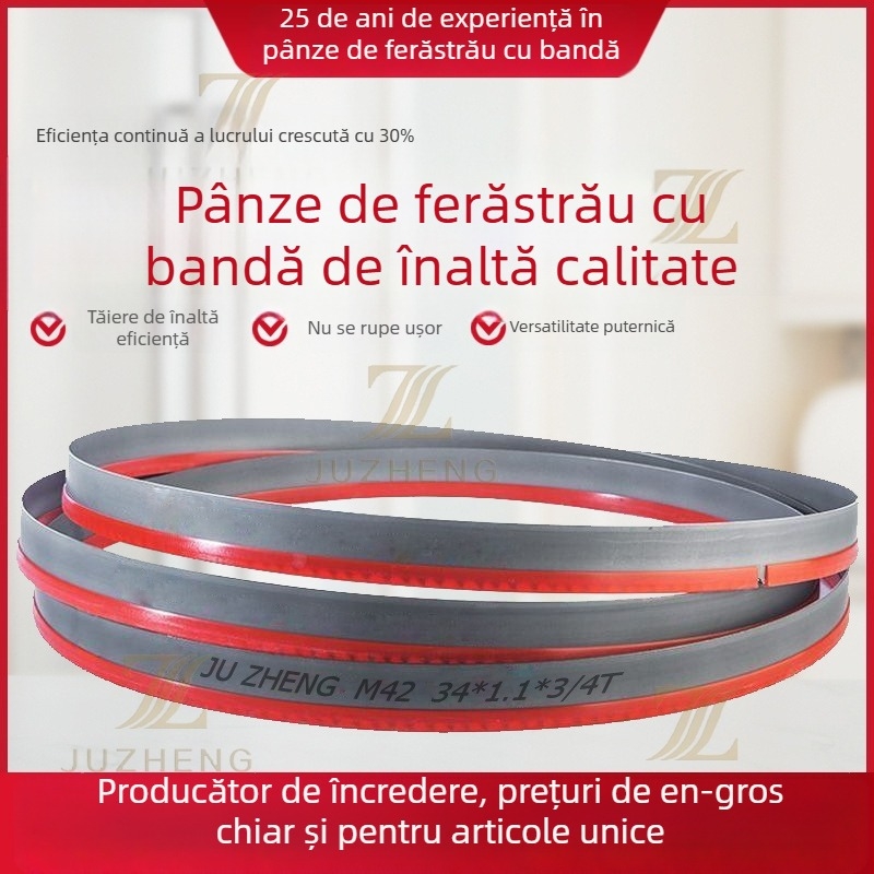 Lama de bandă M42 bi-metal pentru tăierea metalelor, 4115, pentru profile din oțel rotund