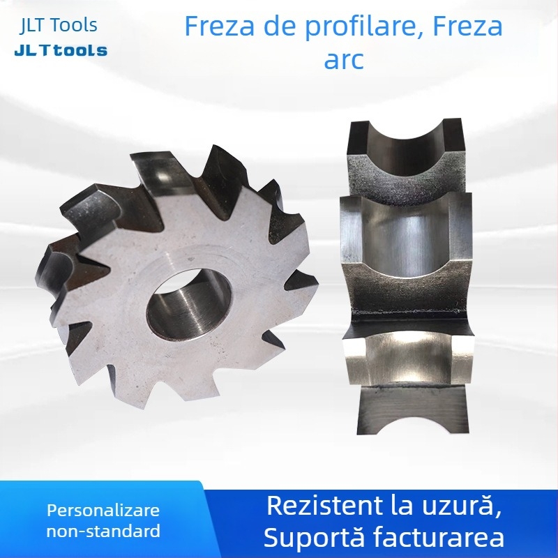 Freză de formare din oțel rapid pentru mașini, ne-standard, cu profil arc concav pe disc semicircular