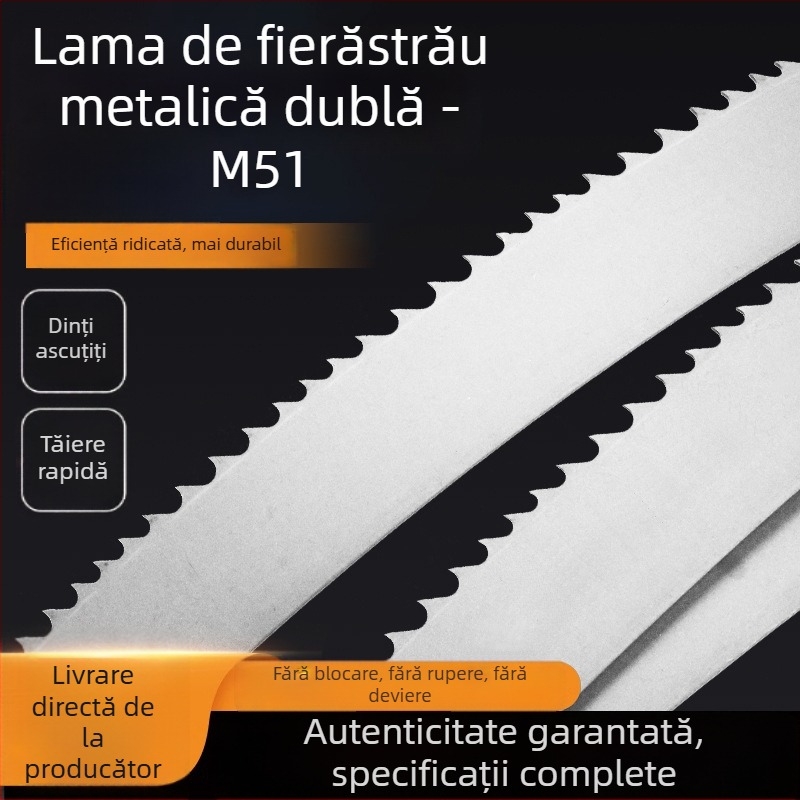Lama de bandă M51, bimetalică, pentru tăierea metalelor