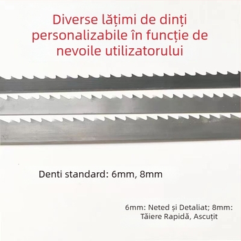 SK51 Lamă pentru ferăstrău pangă, lemn, materiale curbate, lamă fină din oțel carbon