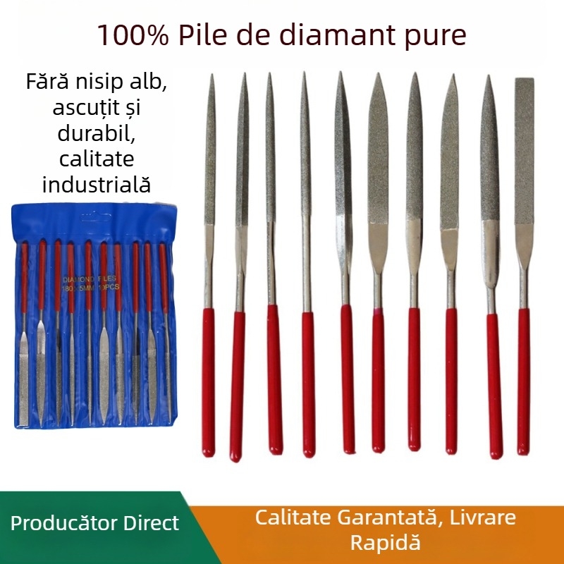 Fișă diamant electroplacată pentru prelucrare metalică, dimensiuni 3x140, 4x160, 5x180 mm