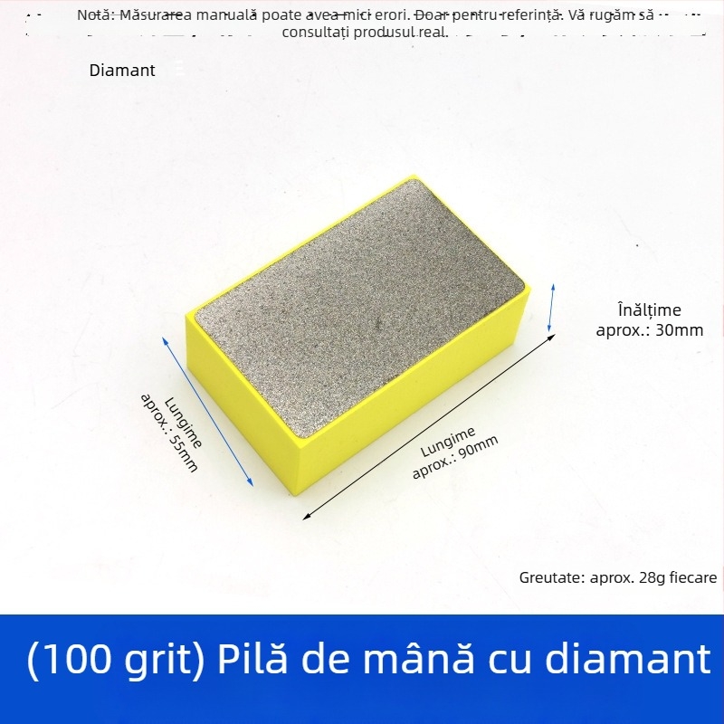 Pad diamant pentru finisarea marginilor plăcilor ceramice — potrivit pentru ceramică, marmură, sticlă și panouri din piatră — unelte de șlefuire și lustruire uscată