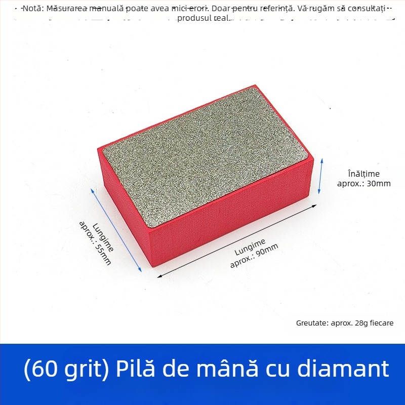 Pad diamant pentru finisarea marginilor plăcilor ceramice — potrivit pentru ceramică, marmură, sticlă și panouri din piatră — unelte de șlefuire și lustruire uscată