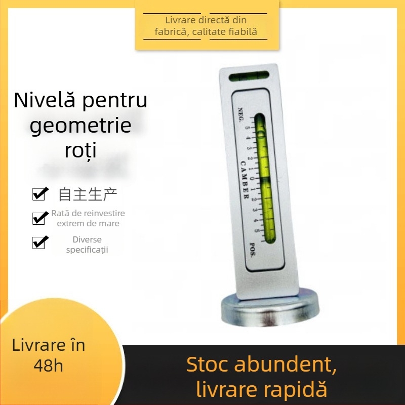 Nivelă magnetică pentru alinierea la patru roți a mașinii – instrument de reglare a unghiului camber