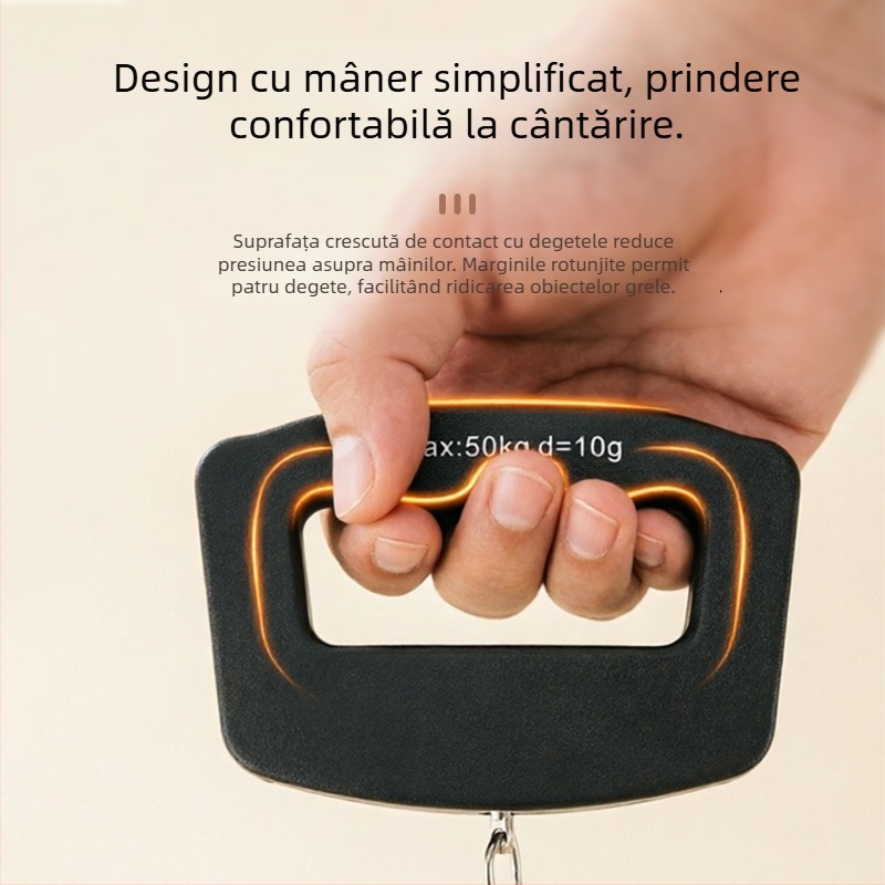 Fine Balance K-2 Cântar electronic portabil pentru alimente, pescuit, colete și bagaje, până la 50 kg