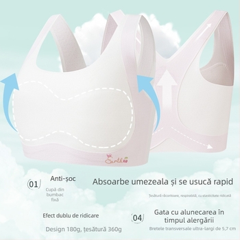 Sutien de antrenament pentru fete, stil vestă, nailon, confortabil
