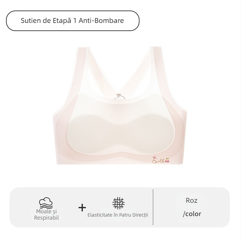 Sutien de antrenament pentru fete, stil vestă, nailon, confortabil