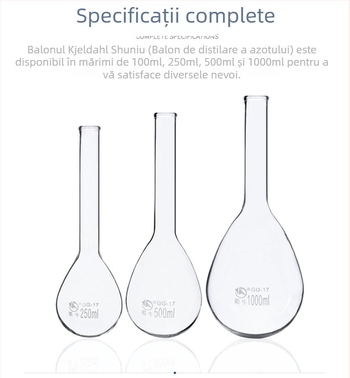Shuniu flacon de azot, stil Kai, gură obișnuită și standardă, 100/250/500/1000 ml