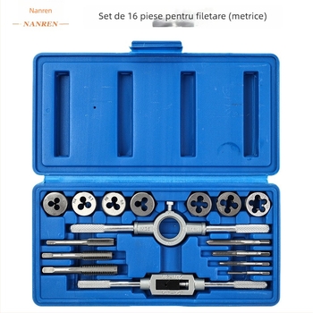 Set de 16 piese: taps și matrițe metrice în husă Blow-Molded