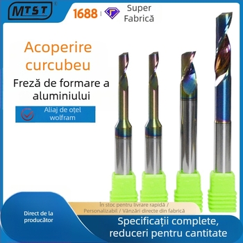 Freză de contur din oțel wolfram cu acoperire multicoloră pentru profile din aluminiu, uși și ferestre
