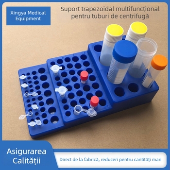 Suport plastic trapezoidal pentru tuburi de centrifugă, suport multifuncțional pentru tuburi de 4–28 mm