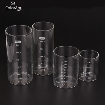 Li Tian Cai pahar de laborator din sticlă, graduat, 80 ml, 180 ml, 260 ml, 350 ml