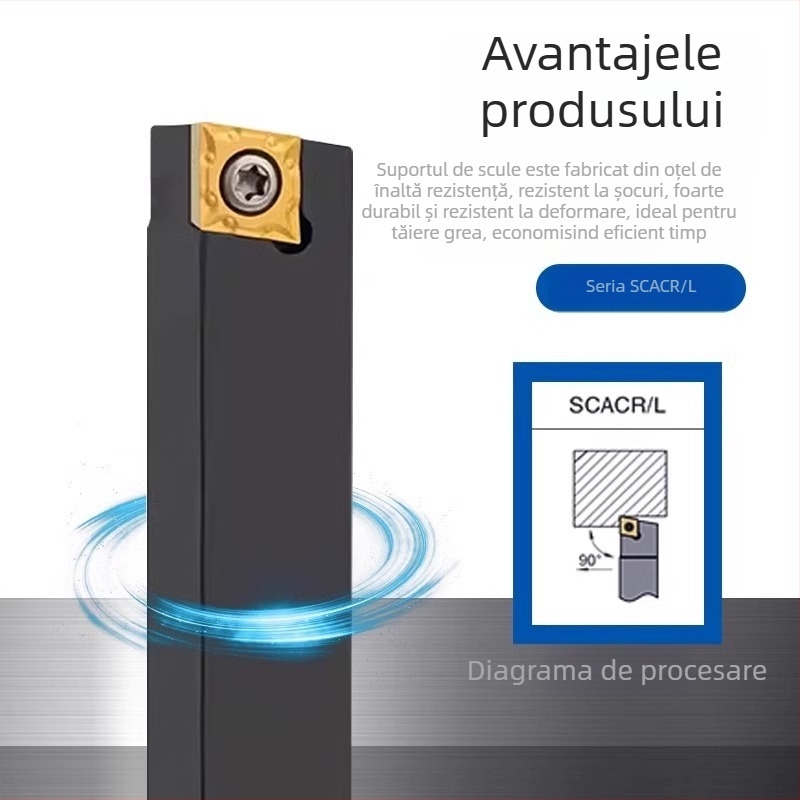 Unealtă CNC de turnare cilindrică, clemă la 90°, serie extinsă de unelte SCACL SCACR1212H09