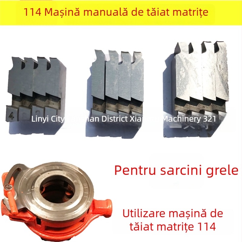114 Matriță de filetare manuală, robustă - accesorii pentru plăcuța de găluște