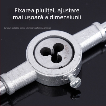 Set de filetare cu cheie manuală — oțel aliat, metrico, seturi de 12/20/40 piese