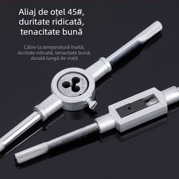 Set de filetare cu cheie manuală — oțel aliat, metrico, seturi de 12/20/40 piese
