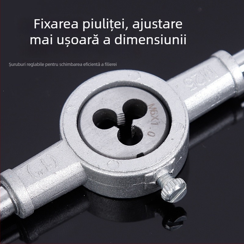 Set de filetare cu cheie manuală — oțel aliat, metrico, seturi de 12/20/40 piese