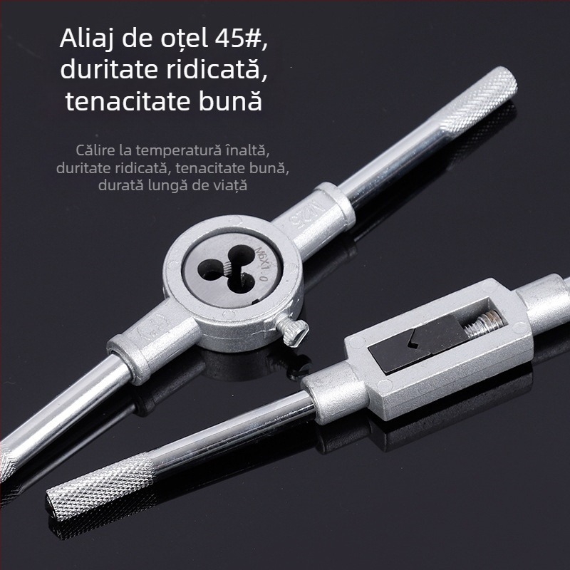 Set de filetare cu cheie manuală — oțel aliat, metrico, seturi de 12/20/40 piese