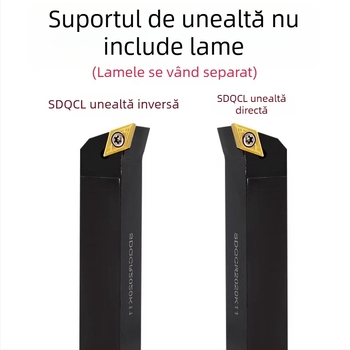Unealtă CNC pentru strung: bară de tăiere externă, vârf diamantat 107,5° SDQCR2020/2525k11