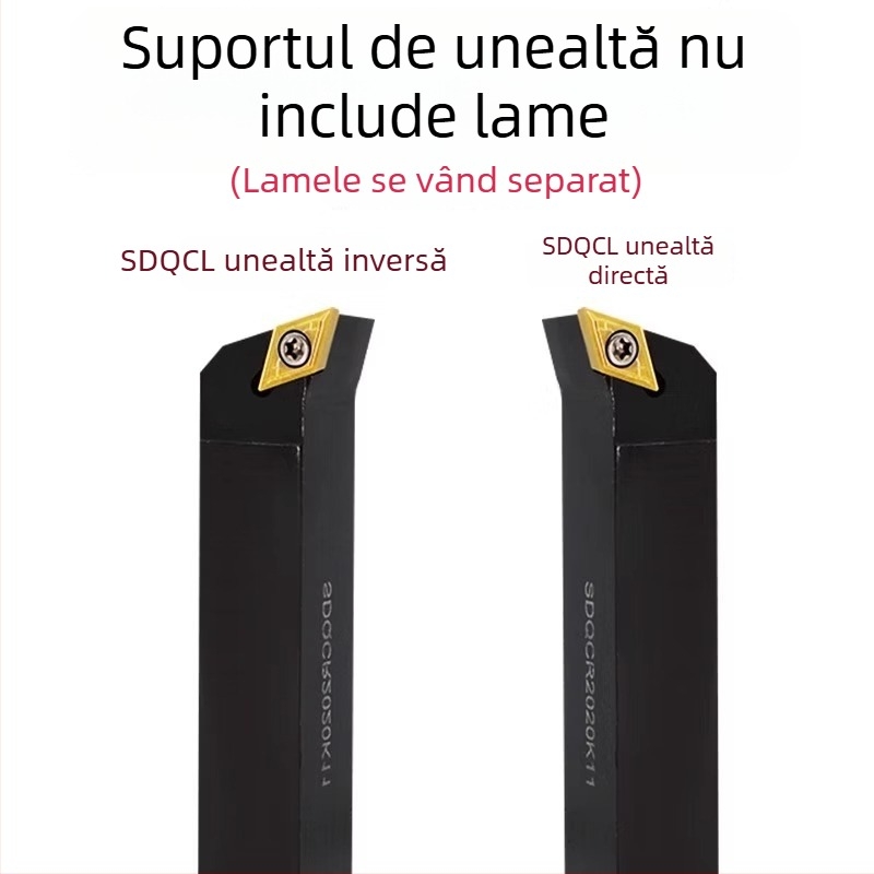 Unealtă CNC pentru strung: bară de tăiere externă, vârf diamantat 107,5° SDQCR2020/2525k11